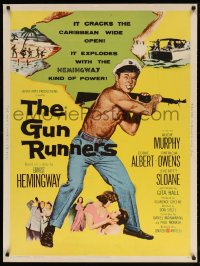 9x138 GUN RUNNERS 30x40 1958 Audie Murphy, directed by Don Siegel, written by Ernest Hemingway!