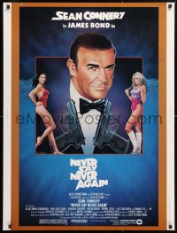 9x158 NEVER SAY NEVER AGAIN 30x40 1983 art of Sean Connery as James Bond 007 by Rudy Obrero!