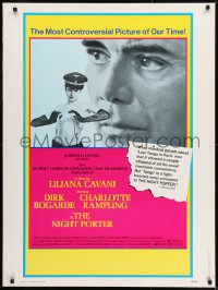 9x160 NIGHT PORTER 30x40 1974 Portiere di notte, Bogarde, topless Charlotte Rampling in Nazi hat!