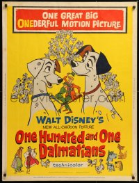9x163 ONE HUNDRED & ONE DALMATIANS 30x40 1961 most classic Walt Disney canine family cartoon!