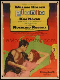 9x166 PICNIC style Z 30x40 1956 art of barechested William Holden & sexy long-haired Kim Novak!