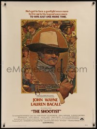 9x175 SHOOTIST 30x40 1976 best Richard Amsel artwork of cowboy John Wayne & cast!