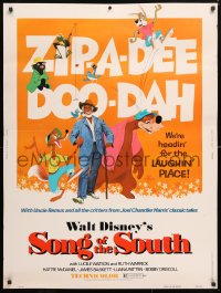 9x179 SONG OF THE SOUTH 30x40 R1973 Walt Disney, Uncle Remus, Br'er Rabbit & Br'er Bear!