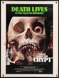 9x185 TALES FROM THE CRYPT 30x40 1972 Peter Cushing, Joan Collins, E.C. comics, cool skull image!