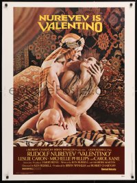 9x193 VALENTINO 30x40 1977 great image of Rudolph Nureyev & naked Michelle Phillips!