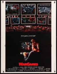 9x194 WARGAMES 30x40 1983 teen Matthew Broderick plays video games to start World War III!