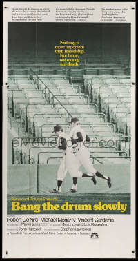9x025 BANG THE DRUM SLOWLY int'l 3sh 1973 Robert De Niro, New York Yankees baseball stadium!