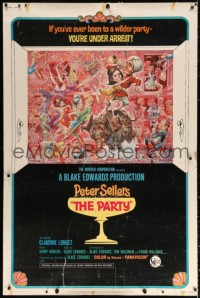 9x303 PARTY style B 40x60 1968 Peter Sellers, Blake Edwards, great art by Jack Davis!