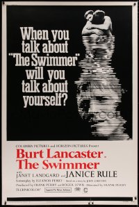 9x313 SWIMMER 40x60 1968 Burt Lancaster, directed by Frank Perry, will you talk about yourself?