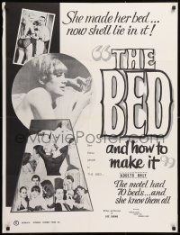 9x083 BED & HOW TO MAKE IT 1sh 1966 Francine Ashley, Judson Todd, Patricia McNair, Barbara Kemp!