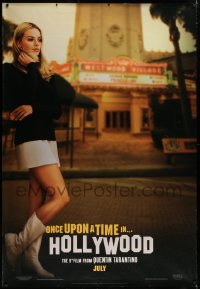 9x238 ONCE UPON A TIME IN HOLLYWOOD DS bus stop 2019 Tarantino, sexy Margot Robbie as Sharon Tate!