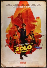 9x240 SOLO IMAX DS bus stop 2018 A Star Wars Story, Ehrenreich, Clarke, Harrelson, art of top cast!