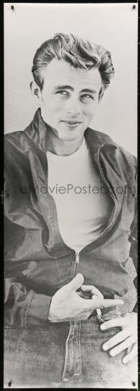 9x254 JAMES DEAN b/w style 27x76 commercial poster 1980s smoking pose from Rebel Without a Cause!