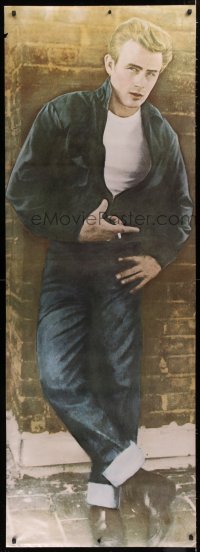 9x255 JAMES DEAN color style 26x74 commercial poster 1985 smoking pose from Rebel Without a Cause!