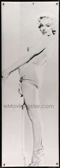 9x263 MARILYN MONROE 27x76 commercial poster 1980s sexy full-length b/w wearing bathing suit!
