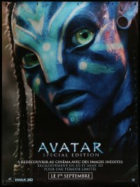 9x352 AVATAR DS French 1p R2010 James Cameron directed, Zoe Saldana, cool image!