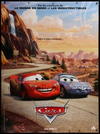 9x358 CARS DS French 1p 2006 Walt Disney animated automobile racing, romantic image!
