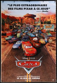 9x359 CARS printer's test advance DS French 1p 2006 Walt Disney animated automobile racing!