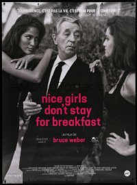 9x374 NICE GIRLS DON'T STAY FOR BREAKFAST French 1p 2019 Robert Mitchum with two sexy women!
