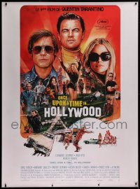 9x376 ONCE UPON A TIME IN HOLLYWOOD French 1p 2019 Pitt, DiCaprio and Robbie by Chorney, Tarantino!