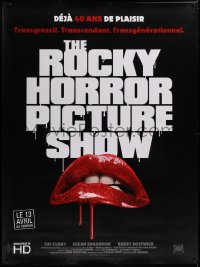 9x381 ROCKY HORROR PICTURE SHOW French 1p R2016 c/u lips image, a different set of jaws!