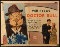 9x043 DOCTOR BULL 1/2sh 1933 directed by John Ford, Will Rogers as a country doctor, ultra-rare!