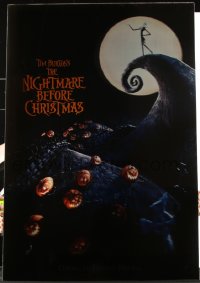 9x001 NIGHTMARE BEFORE CHRISTMAS lenticular 1sh 1993 Tim Burton, Disney, Halloween horror image!