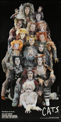 9x199 CATS 41x83 stage poster 1990s Andrew Lloyd Webber's classic Broadway musical!