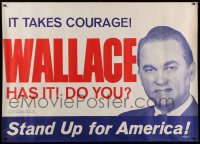 9x198 GEORGE WALLACE 40x56 political campaign 1968 Alabama governor running for President!