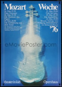 9x220 MOZART WOCHE '76 33x47 German stage poster 1976 Holger Matthies art of a glittering violin!