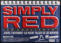 9x213 SIMPLY RED 34x49 Spanish music poster 1986 different art of dancers for the British band!