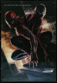 9x005 SPIDER-MAN 3 lenticular 1sh 2007 Raimi, the battle within, Maguire, black/red suits!
