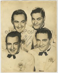 9y173 CARMEN LOMBARDO signed deluxe 10.75x13.75 still 1930s great portrait with his singing group!