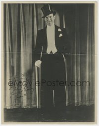 9y174 CHARLES IRWIN signed deluxe 11x14 still 1940s portrait of the Irish actor in top hat & tails!