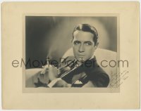 9y176 DONALD COOK signed deluxe 11x14 still 1930s seated smoking portrait of the actor!