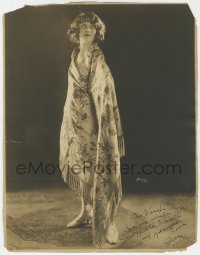 9y181 INEZ HALL signed deluxe 10.5x13.5 still 1920s the pretty stage actress/dancer by Apeda!