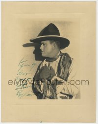9y187 ROY STEWART signed deluxe 11x14 still 1920s wonderful profile portrait of the cowboy star!