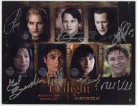 9y192 TWILIGHT SAGA signed color 11x14 REPRO still 2000s by SEVEN different cast members!