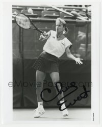 9y725 CHRIS EVERT signed 8x10 publicity still 1980s the world champion female tennis player!
