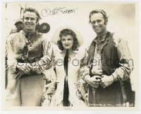 9y427 CLAIRE TREVOR signed 7.75x9.75 key book still 1941 with Glenn Ford & William Holden in Texas!