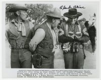 9y429 CLAUDE AKINS signed 8x10 still 1967 with James Coburn & Carroll O'Connor in Waterhole #3!