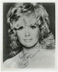 9y858 CONNIE STEVENS signed 8x10 REPRO still 1980s sexy head & shoulders portrait with great hair!