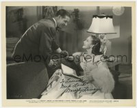 9y444 DOROTHY LAMOUR signed 8x10 still 1948 close up smiling at Don Ameche in Slightly French!