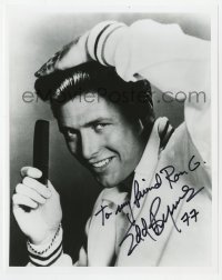 9y873 EDD BYRNES signed 8x10 REPRO still 1990s Kookie from 77 Sunset Strip combing his hair!