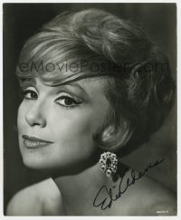 9y453 EDIE ADAMS signed 8x10 still 1960s head & shoulders portrait with bare shoulders & jewels!