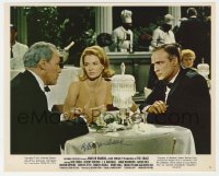 9y448 E.G. MARSHALL signed color 8x10 still #6 1966 w/Marlon Brando & Angie Dickinson in The Chase!