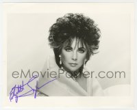 9y728 ELIZABETH TAYLOR signed 8x10 publicity still 1989 glamorous portrait by Gary Bernstein!
