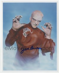 9y780 JAMES ARNESS signed color 8x10 REPRO still 1990s portrait as The Thing from Another World!