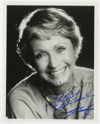 9y900 JANE POWELL signed 8x10 REPRO still 1980s happy smiling portrait over black background!