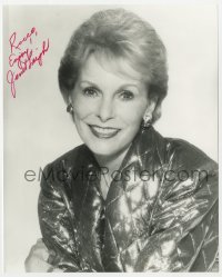 9y901 JANET LEIGH signed 8x10 REPRO still 1980s great smiling portrait wearing cool jacket!